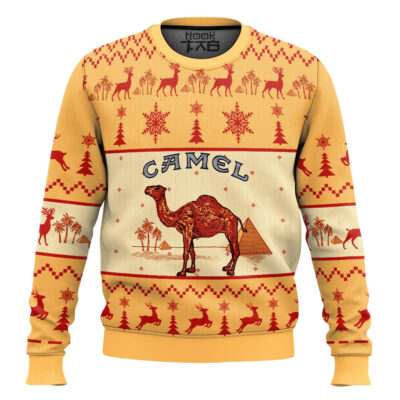 Hooktab Camel Cigarettes Ugly Christmas Sweater