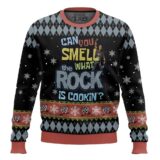 Hooktab Can You Smell What The Rock Is Cooking WWE Ugly Christmas Sweater