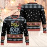 Hooktab Can You Smell What The Rock Is Cooking WWE Ugly Christmas Sweater