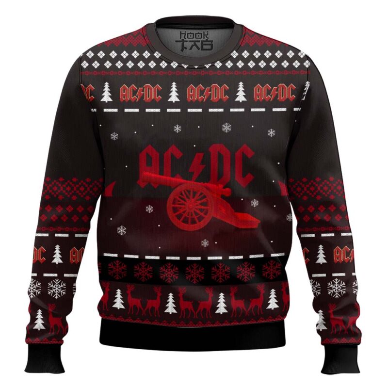 Hooktab Canon AC/DC Ugly Christmas Sweater