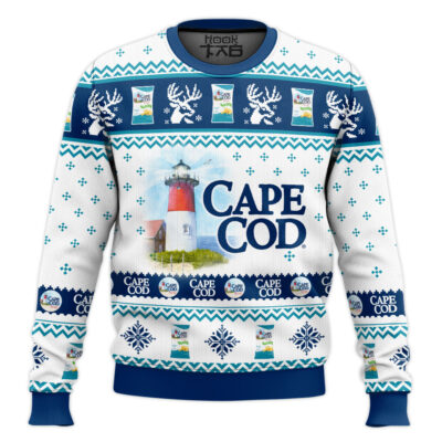 Hooktab Cape Cod Potato Chips Ugly Christmas Sweater