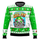Hooktab Captain Fat Belly Suck It Impractical Jokers Ugly Christmas Sweater