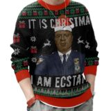 Hooktab Captain Holt It Is Christmas Brooklyn Nine-nine Ugly Christmas Sweater