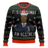 Hooktab Captain Holt It Is Christmas Brooklyn Nine-nine Ugly Christmas Sweater
