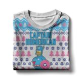 Hooktab Captain Homer The Simpsons Ugly Christmas Sweater