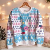 Hooktab Captain Homer The Simpsons Ugly Christmas Sweater