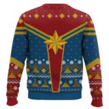 Hooktab Captain Marvel Ugly Christmas Sweater