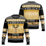 Hooktab Captain Morgan Drinker Bells Ugly Christmas Sweater