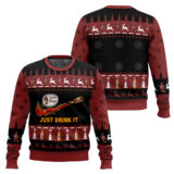 Hooktab Captain Morgan Just Drink It Ugly Christmas Sweater