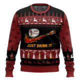 Hooktab Captain Morgan Just Drink It Ugly Christmas Sweater