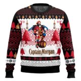 Hooktab Captain Morgan Rum Ugly Christmas Sweater