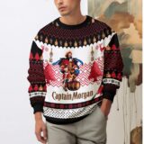 Hooktab Captain Morgan Rum Ugly Christmas Sweater