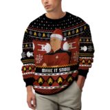 Hooktab Captain Picard Give Me Some Snow Ugly Christmas Sweater