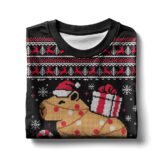 Hooktab Capy Christmas Capybara Ugly Christmas Sweater