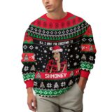 Hooktab Cardi B All I Want Is Shmoney Ugly Christmas Sweater