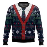 Hooktab Cardigan Pattern Ugly Christmas Sweater