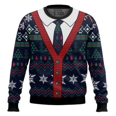 Hooktab Cardigan Pattern Ugly Christmas Sweater