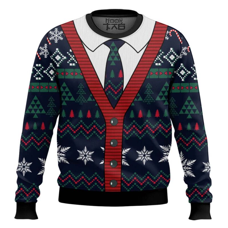 Hooktab Cardigan Pattern Ugly Christmas Sweater