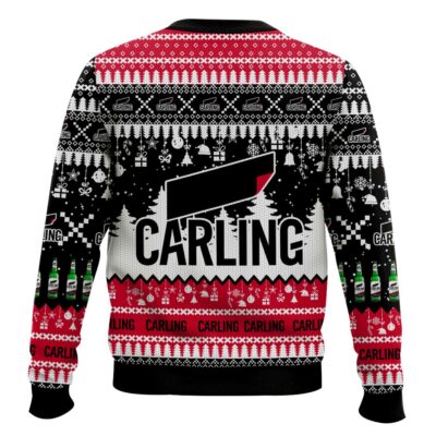 Hooktab Carling United Kingdom Beer Ugly Christmas Sweater