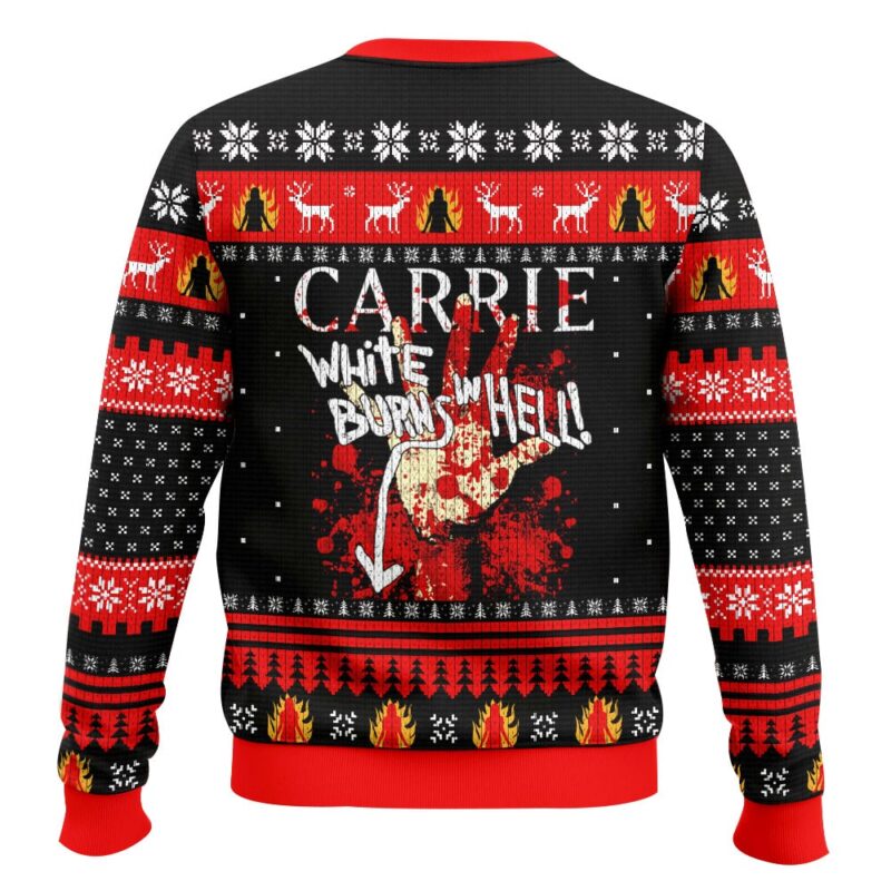Hooktab Carrie White Stphen King Carrie Ugly Christmas Sweater Hooktab Carrie White Stphen King Carrie Ugly Christmas Sweater
