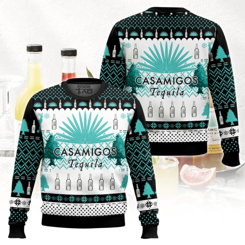 Hooktab Casamigos Tequila Ugly Christmas Sweater Hooktab Casamigos Tequila Ugly Christmas Sweater