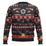 Hooktab Castiel Anti-possession Supernatural Ugly Christmas Sweater