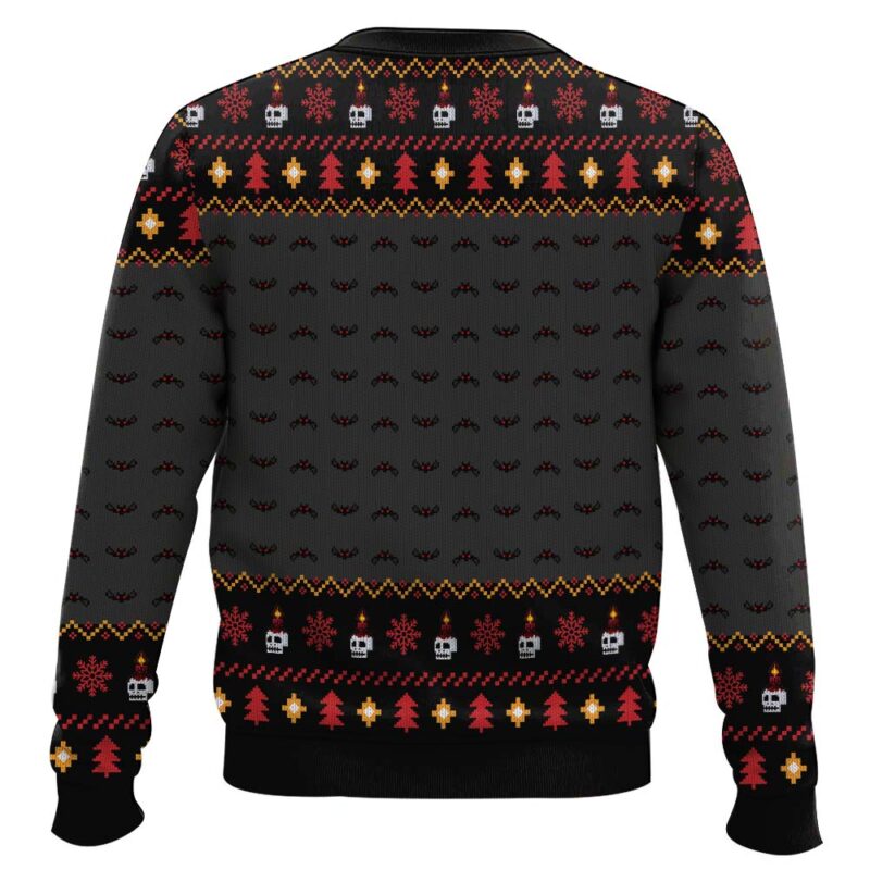Hooktab Castlevania Creepy Castle Ugly Christmas Sweater Hooktab Castlevania Creepy Castle Ugly Christmas Sweater