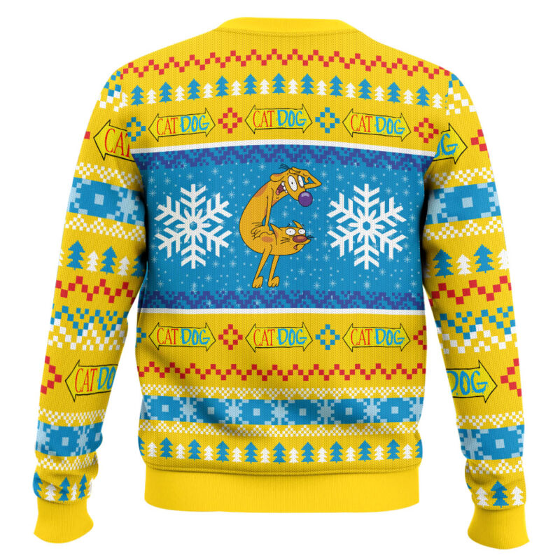 Hooktab CatDog Nickelodeon Ugly Christmas Sweater Hooktab CatDog Nickelodeon Ugly Christmas Sweater