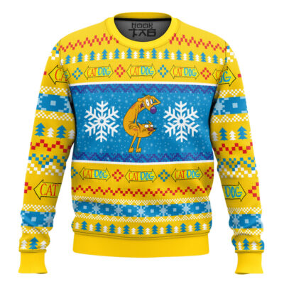 Hooktab CatDog Nickelodeon Ugly Christmas Sweater