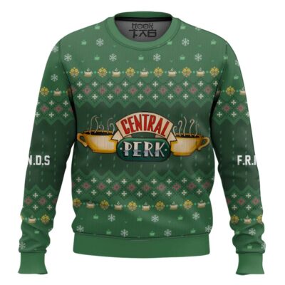 Hooktab Central Perk Friends Ugly Christmas Sweater
