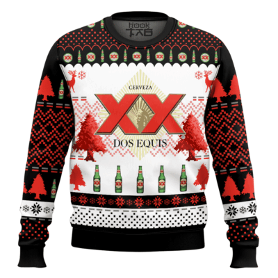 Hooktab Cerveza Dos Equis Ugly Christmas Sweater