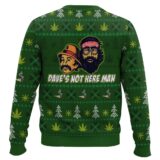 Hooktab Cheech And Chong Dave's Not Here Man Ugly Christmas Sweater