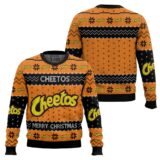Hooktab Cheetos Snack Ugly Christmas Sweater