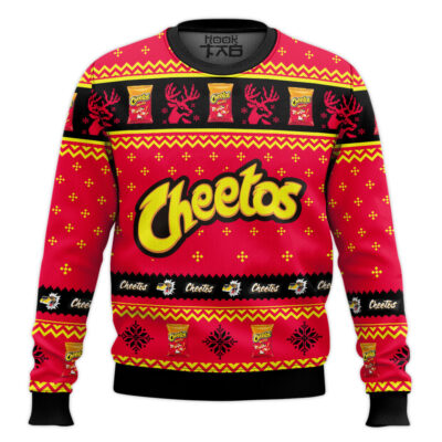 Hooktab Cheetos Ugly Christmas Sweater
