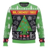 Hooktab Chemist Tree Science Ugly Christmas Sweater