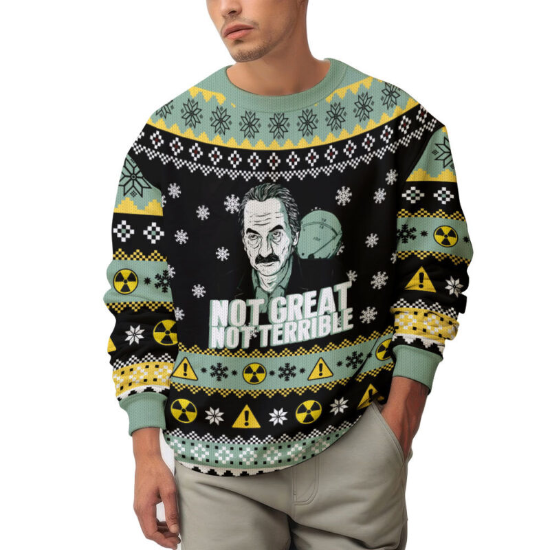 Hooktab Chernobyl Not Great, Not Terrible Ugly Christmas Sweater Hooktab Chernobyl Not Great, Not Terrible Ugly Christmas Sweater