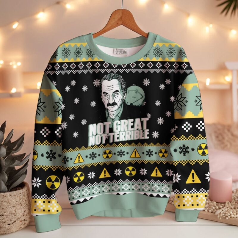 Hooktab Chernobyl Not Great, Not Terrible Ugly Christmas Sweater Hooktab Chernobyl Not Great, Not Terrible Ugly Christmas Sweater
