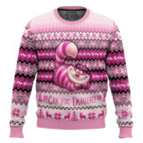 Hooktab Cheshire Cat Alice In Wonderland Ugly Christmas Sweater