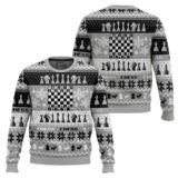 Hooktab Chess Board Games Ugly Christmas Sweater