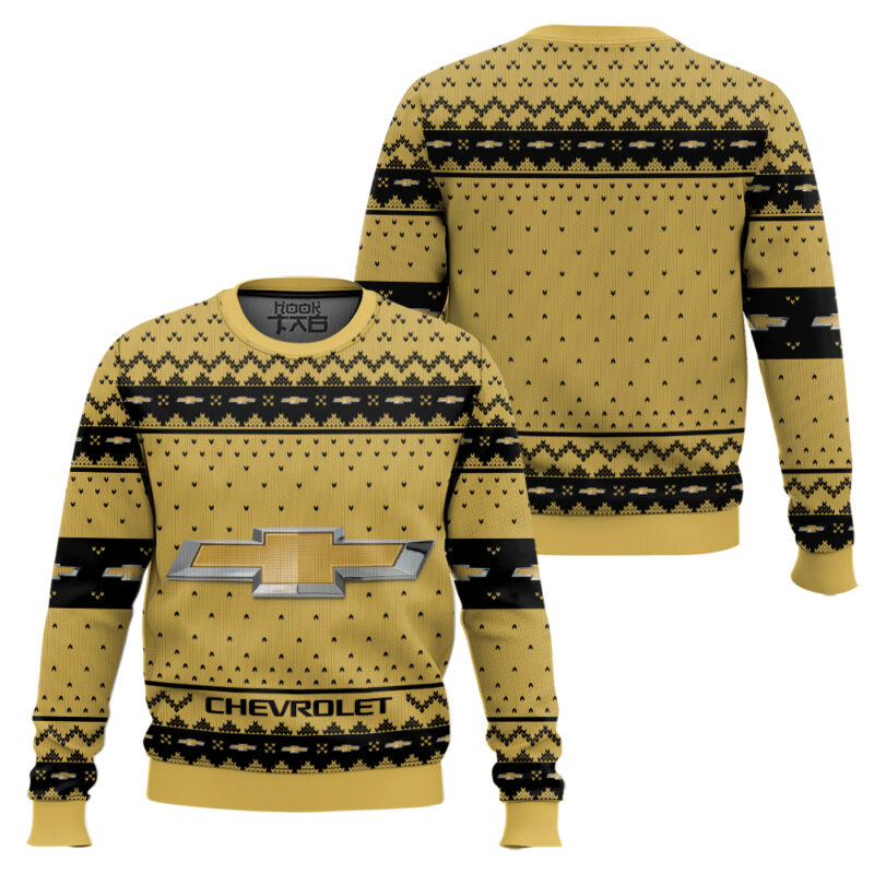 Hooktab Chevrolet Ugly Christmas Sweater Hooktab Chevrolet Ugly Christmas Sweater