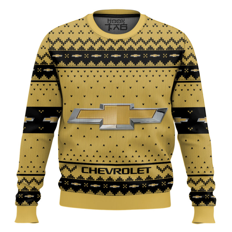 Hooktab Chevrolet Ugly Christmas Sweater
