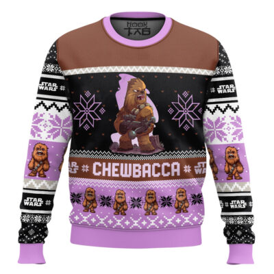 Hooktab Chewbacca Star Wars Ugly Christmas Sweater