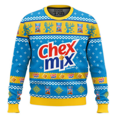 Hooktab Chex Mix Ugly Christmas Sweater