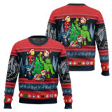 Hooktab Chibi Avengers Marvel Ugly Christmas Sweater