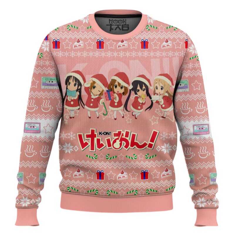 Hooktab Chibi Christmas K-on! Ugly Christmas Sweater