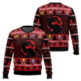 Hooktab Chibi Mortal Kombat Ugly Christmas Sweater