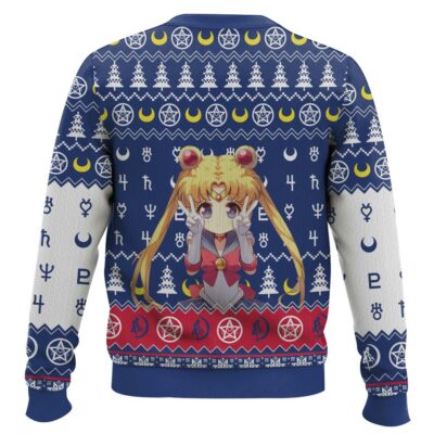 Hooktab Chibi Usagi Tsukino Sailor Moon Ugly Christmas Sweater