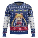 Hooktab Chibi Usagi Tsukino Sailor Moon Ugly Christmas Sweater