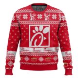 Hooktab Chick-fil-a Fast Food Ugly Christmas Sweater