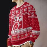 Hooktab Chick-fil-a Fast Food Ugly Christmas Sweater